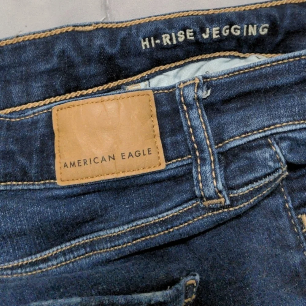 SOLD American Eagle Hi-rise Jeggings Jeans sz 8 Short Petite - Picture 4 of 5